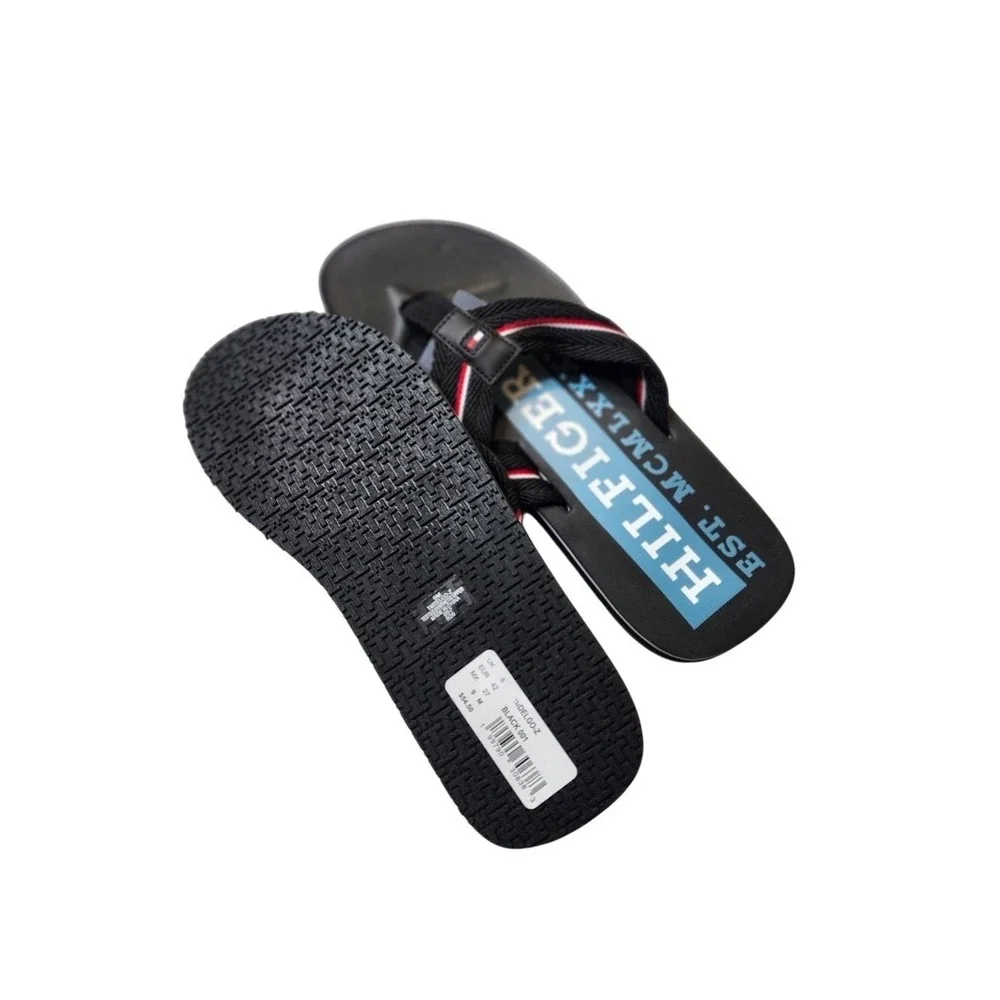 TOMMY HILFIGER Men's Flip Flops Sea Slipper Pool Flip Flop Beachwear Size 9